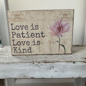 Rustic Floral Wall Art with Inspirational Quote